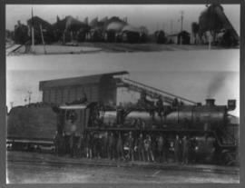Germiston, circa 1920. Locomotive depot staff at SAR Class 16D.