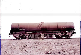 SAR bogie tank wagon Type 8X-9 No 41211. Various bogies used.
