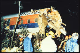 Portland, USA, 28 December 1978. Wreckage of United Airlines Douglas DC-8 N8082U.