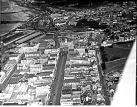 Port Elizabeth, 1935. Aerial view of city centre.