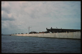 Richards Bay, November 1975. Construction of coal terminal in Richards Bay Harbour. [D Dannhauser]