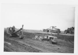 Johannesburg, February 1955. Large excavation on the Natalspruit line.