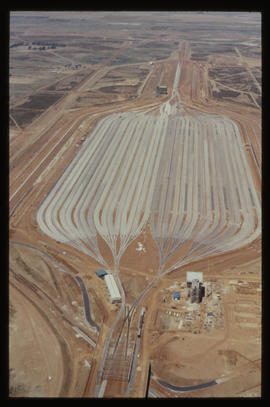 Bapsfontein, October 1981. Aerial view of Sentrarand marshalling yard. [T Robberts]