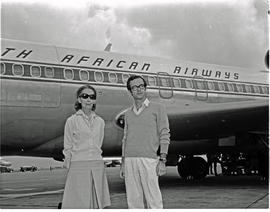Johannesburg, March 1968. Jan Smuts Airport. Departure of Contessa de Rodesne and son Dr Rodi.