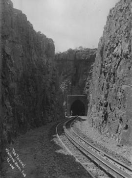 Waterval-Boven. The western portal of the train tunnel on the original NZASM railway alignment.