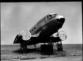 Johannesburg, circa 1949. Rand Airport. Douglas DC-3 without wings. (JK Hora)