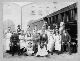 Cape Town, 1900. Staff of the Salt River trimming shop.