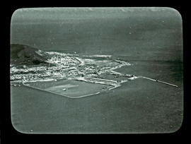 Cape Town. Aerial view of Table Bay harbour.