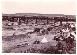 Circa 1900. Anglo-Boer War. Orange River bridge.