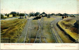 Kimberley. Railway station and yard. (Publisher Handel House Ltd, Kimberley)