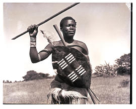 Natal, 1949. Zulu warrior.