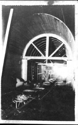 Hex River, 1926. Construction of tunnel.