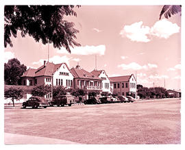 Windhoek, South-West Africa, 1952. Railway station.
