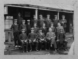 Durban, circa 1890. Staff at Point station.