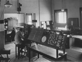 Cape Town, August 1921. New railway traffic control office. Office at work.