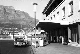 Cape Town, 1971. Entrance to railway station.