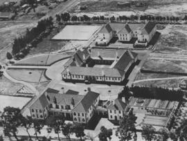 Heidelberg Transvaal, 1935. Aerial view of Normaalkollege, a teachers' training college.