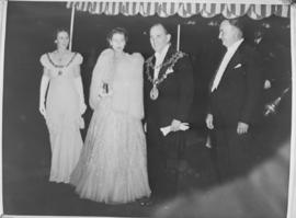 Cape Town, 21 April 1947. Princess Elizabeth arriving for birthday banquet.