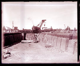 "Kimberley, 1932. Subway at Beaconsfield under construction."