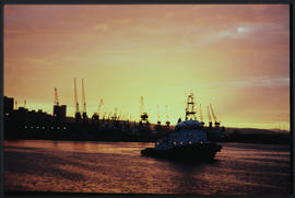 Port Elizabeth. Port Elizabeth Harbour at sunset.