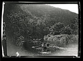 "Wilderness, 1928. Rowing on the river."