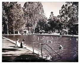 "Aliwal North, 1952. Hot springs swimming pool."