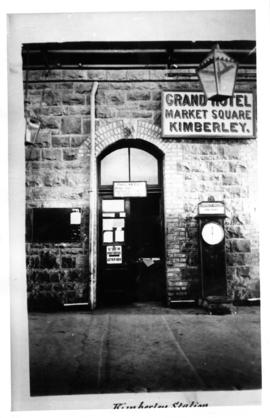 Kimberley. Part of station building.