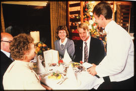 
Blue Train dining car interior.
