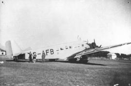Cape Town. SAA Junkers JU-52 ZS-AFB 'Lord Charles Somerset' at Wingfield airport.