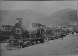 Cape Town, circa 1905. CSAR Class 6L-2 No 355 and passenger train bound for the Congo about to le...