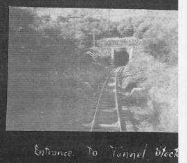 Mooi River district, circa 1925. Entrance to Stockton tunnel. (Album on Natal electrification)