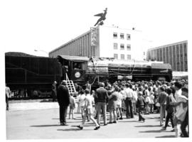 Bloemfontein, 20 September 1975. Unveiling of SAR Class 16E No 857.