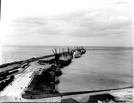 Port Elizabeth, 1947. Ships berthed in Port Elizabeth harbour.