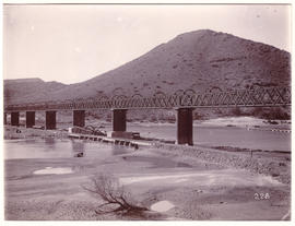 Norvalspont, circa 1900. Main and diversion bridges with Bates girder?