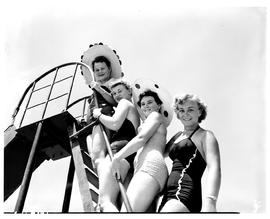 Hermanus, 1955. Slide at swimming pool.