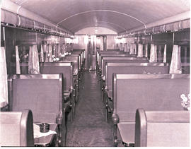 "1946. Blue Train dining car."
