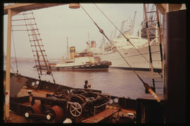 Durban. SAR tug with 'Europa' in Durban Harbour.