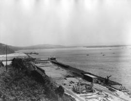 Durban. Reclamation of land on the Bluff side of Durban Harbour. After reclamation. (Collection o...