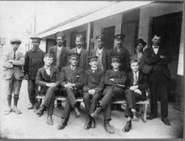 Ashton, 1921. Station staff. (Donated MJ Booker)