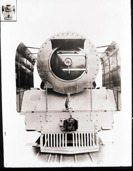 SAR Class 23 No 3238 Henschel and Sohn. Front view of engine.