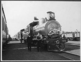 
CSAR Class 6L-3 No 372, later SAR Class 6E No 603 decorated or Duke of Connaught's tour of South...