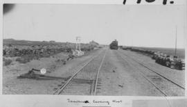 Taaibos, 1895. Station with Cape 6th Class, later SAR Class 6 on train in distance looking west. ...