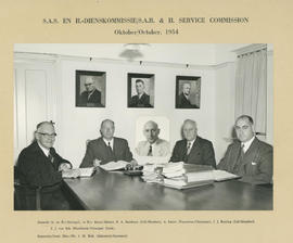 October 1954. SAR&H Service Commission, names on image.