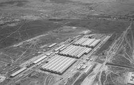 Pretoria, December 1953. Aerial view of Koedoespoort workshops.
