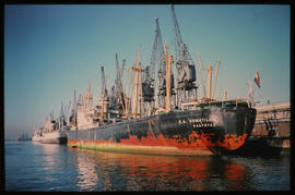Durban, July 1974. 'SA Komatiland' in Durban Harbour. [S Mathyssen]
