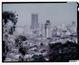 Johannesburg, 1973. City view with Carlton Centre in the centre.