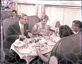 "1960. Blue Train dining car."