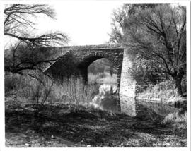 Johannesburg. Small stone bridge at Olifantsfontein with plaque "IMR 1901".
