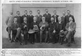 Durban, October 1905. Conference of South African railways officers.