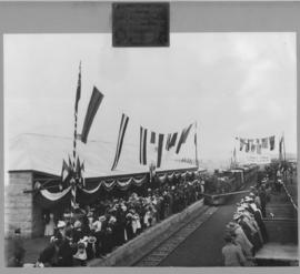 Pietersburg, 31 May 1899. Arrival of the first train.